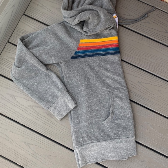 Aviator Nation 5 Stripe Zip Hoodie - Picture 10 of 13